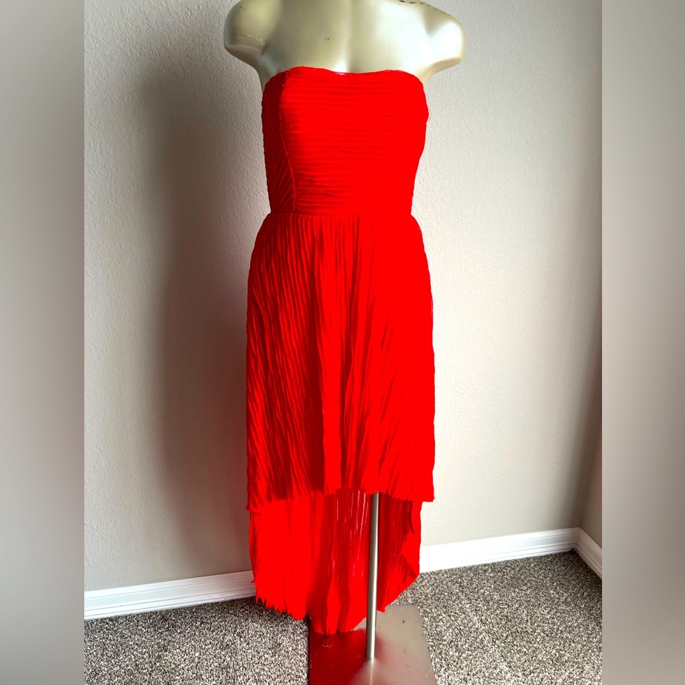 Guess Hi - Low strapless Red Dress